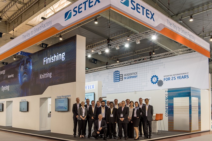 Setex team, including colleagues from overseas offices and service centres worldwide, at ITMA. © Setex